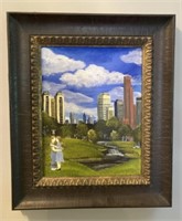 Framed Cityscape Canvas
