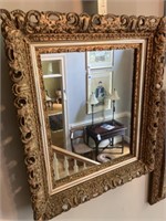Gold Toned  Framed Mirror
