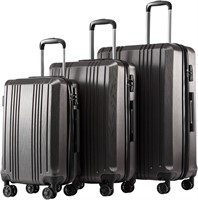 ULN - Coolife 3-Piece Luggage Set TSA