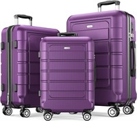 SHOWKOO Durable Expandable Suitcase
