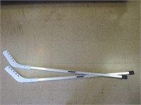 ~ (2) Aluminum 53" Shield Hockey Sticks - Look