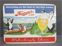 ~ Hamm's Club Beer Sign - Repo 18x24"