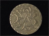 1876 Coin Brooch Seated Liberty Silver Half Dollar