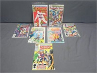 (14) Comic Books Fantastic Four & Squadron