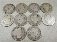 (10) 1904-1908 Barber Quarters C