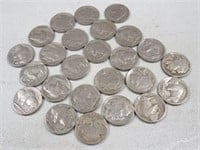 (25) Indian Head Buffalo Nickels