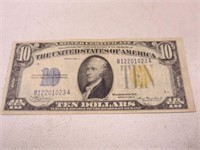 1934-A $10 Silver Certificate Yellow Seal