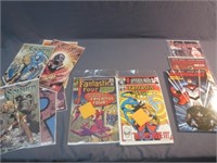 (12) Comic Books- Fantastic Four Spiderman /