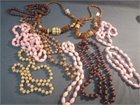 Lot Of Wooden Necklaces