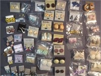 (A) 50 Pairs Of Fashion Earrings