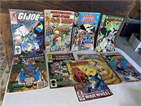 Vintage Comic Book Lot G I Joe Transformers, Etc..