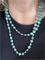 Pretty Blue Stones and Beads Necklace