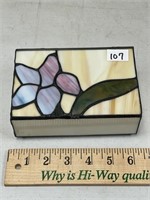 STAINED GLASS JEWELRY BOX
