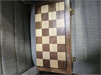 15.35 Inch Magnetic Wooden Chess Set, Exqline