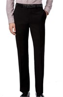 Calvin Klein Men's Slim Fit Dress Pant, Black,