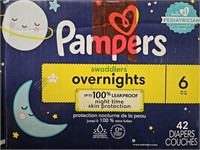 42 CT SIZE 6 PAMPERS SWADDLERS DIAPERS