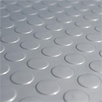 Rubber-Cal "Coin-Grip (Metallic)" PVC Flooring -
