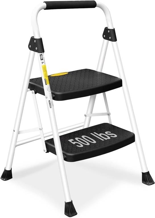 SocTone 2 Step Ladder, Folding Step Stool for
