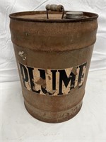 Early Plume 4 gallon drum