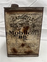 Mobiloil BB Gargoyle 1/2 gallon tin
