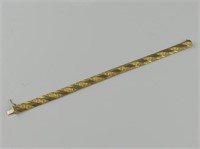 AURAFIN 10K GOLD BRACELET - 8.25" LONG