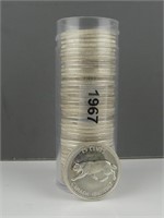FORTY 1967 CANADIAN 25 CENT COINS