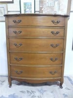 KNECHTEL SOLID WOOD 5 DRW TALL CHEST