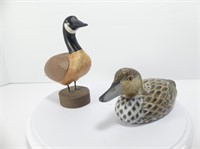 TWO SIGNED WATERFOWL