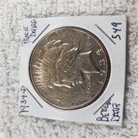 1934D Peace Dollar Better Date