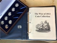 The War of 1812 Coin Collection Folder with two