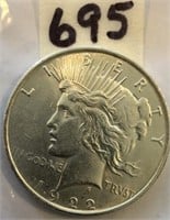 1922 Peace Silver Dollar UNC