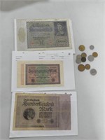 ASS'T FOREIGN BANKNOTES AND COINS