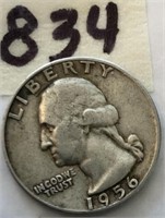 1956D Washington Silver Quarter