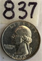 1950S Washington Silver Quarter