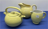 Assorted Vintage Pottery , Twin  Spouted Tea Pot