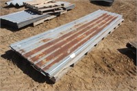 (11) Sheets of Tin Roofing, Approx 13Ft