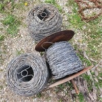 3- Rolls of Braided Barbed Wire