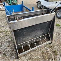 Double Sided plastic/stainless hog feeder 36"l