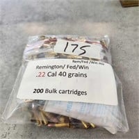 200- .22 cal. Solid point Bullets