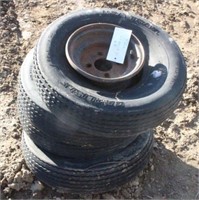 (4) Carlisle 6.90-9 Tires on Trailer Rims