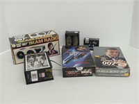 BOX: ASS'T 60'S JAMES BOND CARDS, RADIO, ETC.