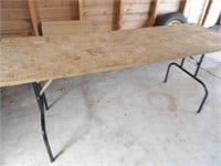 Homemade Table, Folding Legs 23 3/4 x 72in.