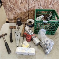 Crate of tools, etc.