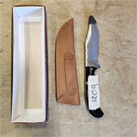 Unused Knife w Sheath 9" total length