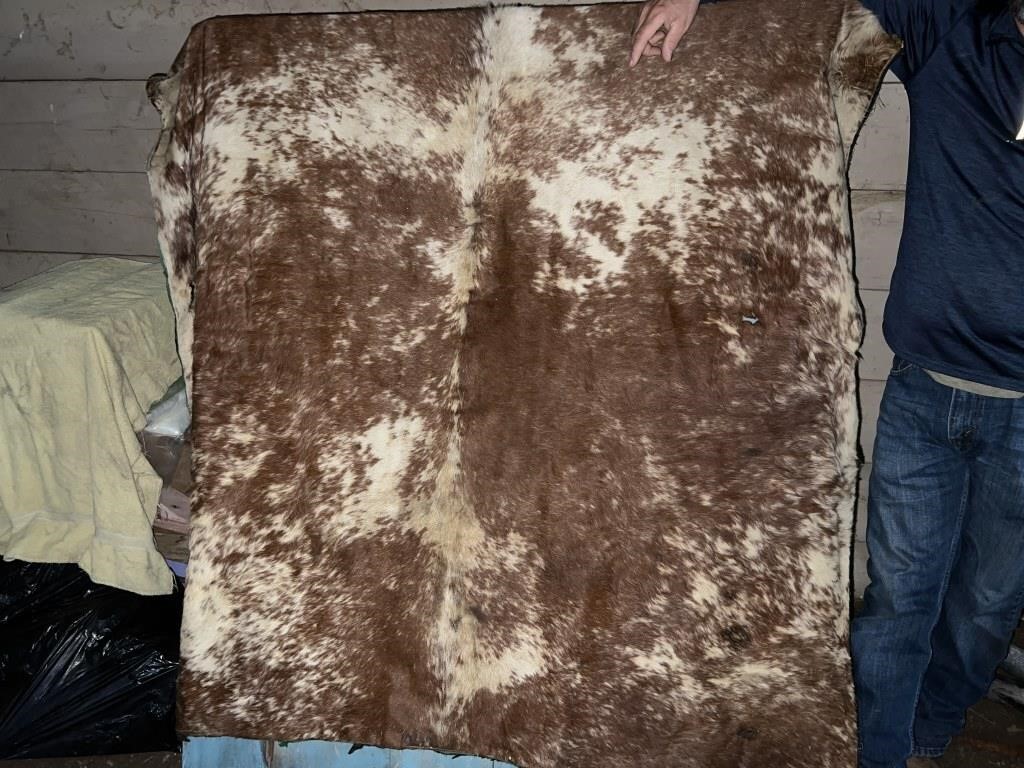 Cow hide rug/blanket?