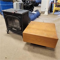 Electric Fireplace 23"× 14"× 26" & Coffee Table
