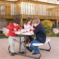 Kids folding picnic table