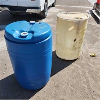 2- 40 gallon Plastic Barrels