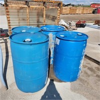 4- 40 gallon Plastic Barrels