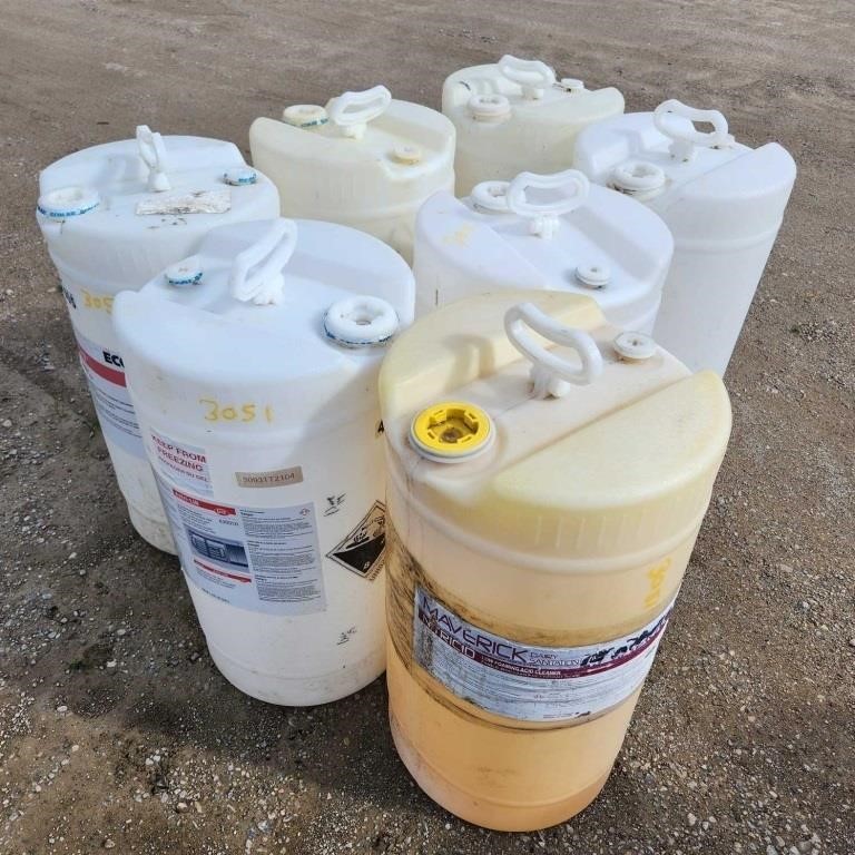 7- 55L Drums previously used for dairy detergent